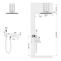 Душевая система встроенная с термостатом Timo Saona SX-2358/00SM хром