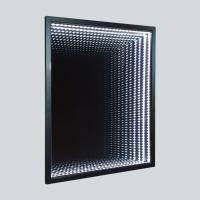 Зеркало LED VLM-2M600B, 600x800 c сенсорным выключателем и диммером, черное