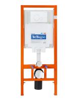 Комплект:Унитаз подвесной Cezares AMANDA. Сиденье.Система инсталляция.Клавиша. BB051CHR/BB051SC/BB002-80/BB014-SR-BIANCO BELBAGNO