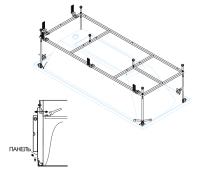 Металлический каркас для акриловой ванны 1800x900 PLANE-180-90-MF-R Cezares