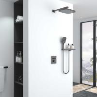 Душевой комплект встраиваемый, двухрежимный  цвет вороненая сталь VSFW-321MT1RGM VINCEA