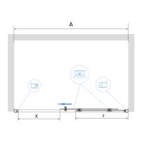 Душевая дверь RGW PA-14B 110*195 41081411-14 профиль Чёрный стекло Прозрачное 6 мм RGW