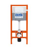 Комплект 2 в 1  Система инсталляции для унитазов BelBagno BB001-120  с кнопкой смыва BB014-SR-BIANCO  BB001-120/BB014-SR-BIANCO BelBagno