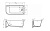 Угловая, овальная акриловая ванна в комплекте со сливом-переливом цвета хром. 1500x730x580 BB712-1500-730-R BelBagno