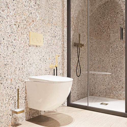 Унитаз подвесной  Moro VMO-48T 485x360x320 Белый глянцевый безободковый Tornado Quiet Veconi