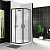 Душевой уголок радиальный UNO-195-R-2-90-P-NERO 900x900x1950 BelBagno